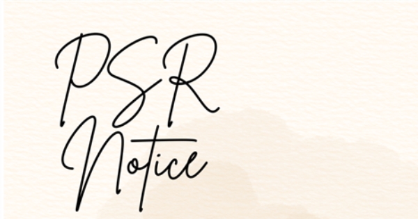 PSR Notice