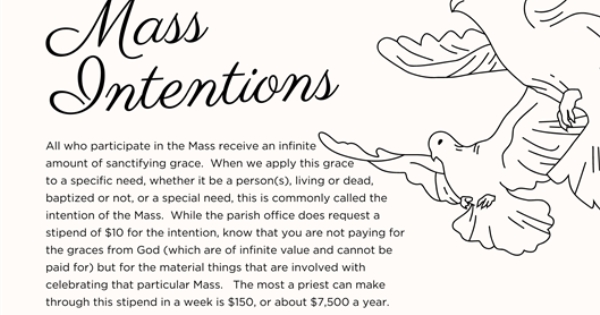 Mass Intention Guidelines