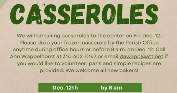 St. Patrick Casseroles